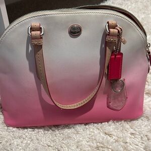 Pink and White Ombre Handbag